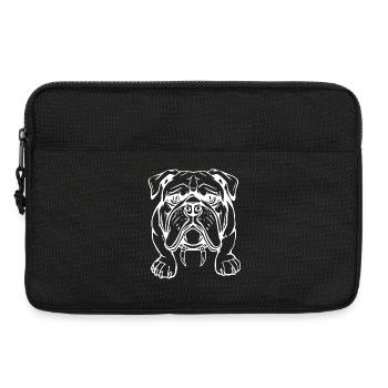 Cadeau de T-shirt Chien Bulldog - Sacoche pour ordinateur portable 13 pouces - noir - Devant