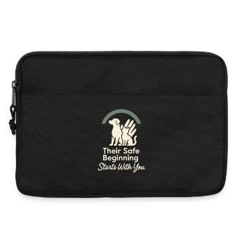 Employé de refuge, bénévole pour le sauvetage des animaux - Sacoche pour ordinateur portable 13 pouces - noir - Devant