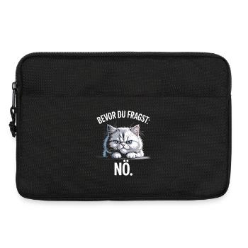 Bevor Du Fragst Nö Katze Morgenmuffel Nein Katzen - Laptoptasche 13" - Schwarz - Vorne