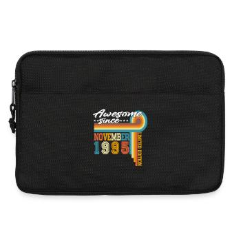 November 1995 Jahrgang Vintage Retro Geburtstag - Laptoptasche 13" - Schwarz - Vorne