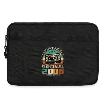 Original 2006 Vintage Vintage Birthday Retro - Laptop bag 13" - black - Front