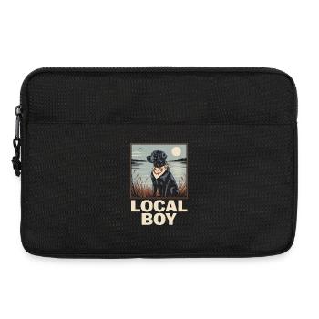 Local Boy Labrador Jagdhund Entenjagd - Laptoptasche 13" - Schwarz - Vorne