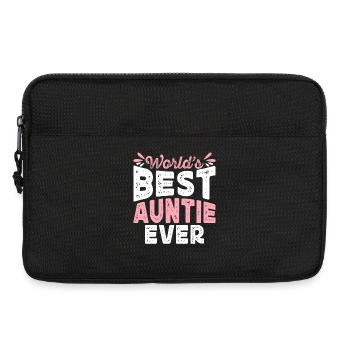 Tante Cadeau Meilleure Tante Du Monde - Sacoche pour ordinateur portable 13 pouces - noir - Devant