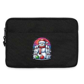 BOwling Weihnachten Sport Weihnachtsmann - Laptoptasche 13" - Schwarz - Vorne