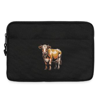 Kuh Kühe - Laptoptasche 13" - Schwarz - Vorne