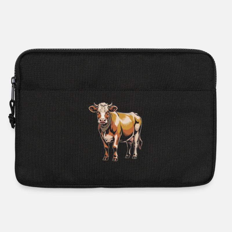 Kuh Kühe - Laptoptasche 13" - Schwarz