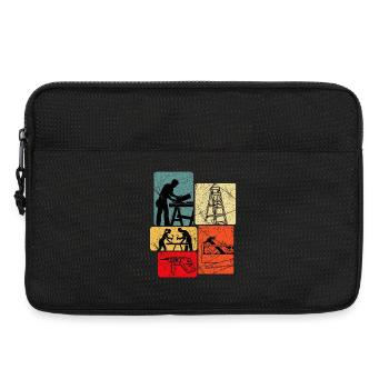 DIY Project Saying Family Time - Laptop bag 13" - black - Front