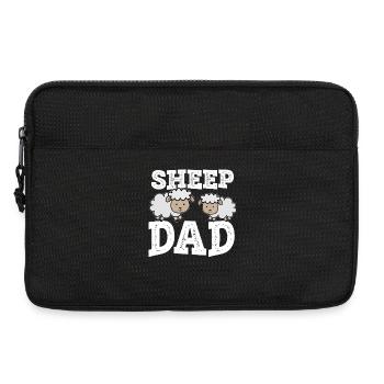 Sheep Dad - Laptoptasche 13" - Schwarz - Vorne