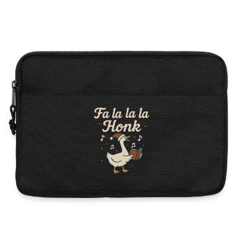 Weihnachtsgans Fa La La La Honk Lustiger Feiertag - Laptoptasche 13" - Schwarz - Vorne