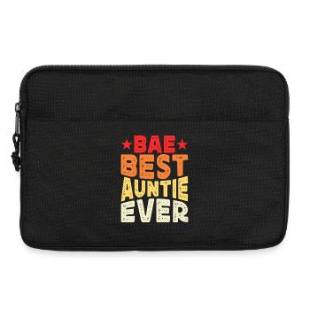 Tante Cadeau Meilleure Tante Du Monde - Sacoche pour ordinateur portable 13 pouces - noir - Devant
