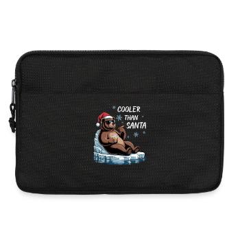 Santa Funny Christmas Christmas with Saying - Laptop bag 13" - black - Front