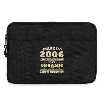 2006 Vintage Geburtstagsgeschenk - Laptoptasche 13" - Schwarz - Vorne