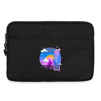 Vaporwave Pastel Goth Style Aesthetic Mix of Retro - Laptop bag 13" - black - Front