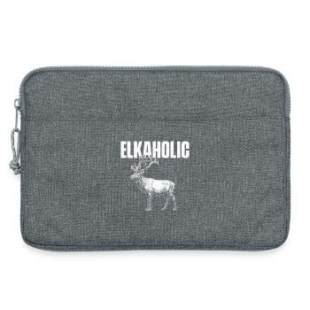 Elkaholic Elk Hunter Big Game Wildnis - Laptoptasche 13" - Grau meliert - Vorne