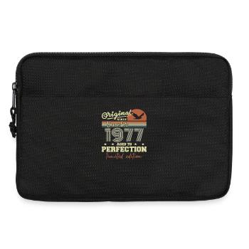 48. Geburtstag | Original Dezember 1977 - Laptoptasche 13" - Schwarz - Vorne