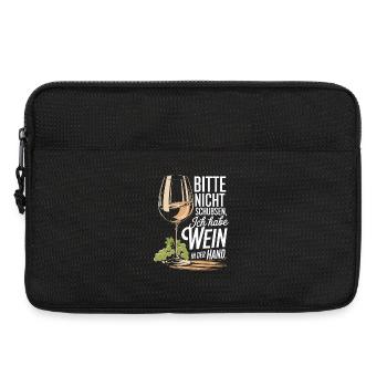  Bitte Nicht Schubsen Ich Habe Wein In Der Hand - Laptoptasche 13" - Schwarz - Vorne
