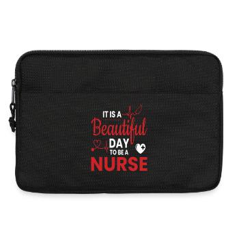 nurse - Laptop bag 13" - black - Front