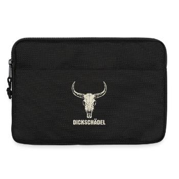 Bull's Head Skull with Horns - Thick Skull - Laptop bag 13" - black - Front