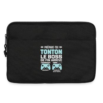 Original Geek Onkel Geschenk Baby Ankündigung - Laptoptasche 13" - Schwarz - Vorne