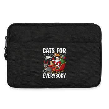 Cats For Everybody - Laptoptasche 13" - Schwarz - Vorne