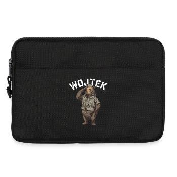Wojtek Explorer Ours - Sacoche pour ordinateur portable 13 pouces - noir - Devant