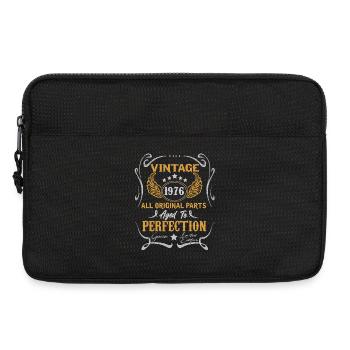 1976 Jahrgang geboren Geburtstag Geschenk - Laptoptasche 13" - Schwarz - Vorne