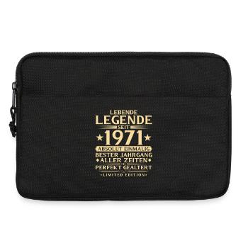 1971 Baujahr Legende 55. Geburtstag Geschenk - Laptoptasche 13" - Schwarz - Vorne