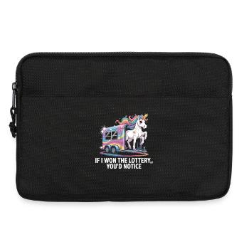 Funny If I Won The Lottery You’d Notice Yacht boat - Laptoptasche 13" - Schwarz - Vorne