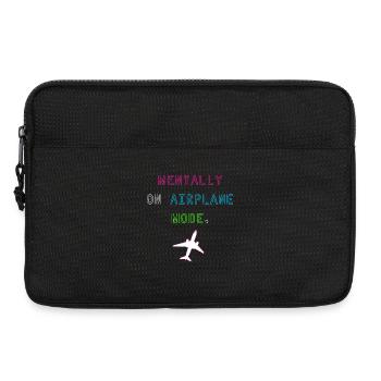 Mentally on Airplane Mode - Laptop bag 13" - black - Front