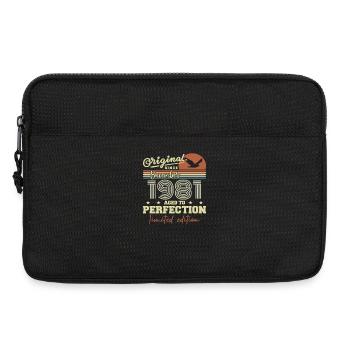 44. Geburtstag | Original Dezember 1981 - Laptoptasche 13" - Schwarz - Vorne