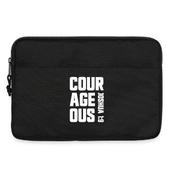Mutig Josua 1:9 Christlicher Glaube Jesus - Laptoptasche 13" - Schwarz - Vorne