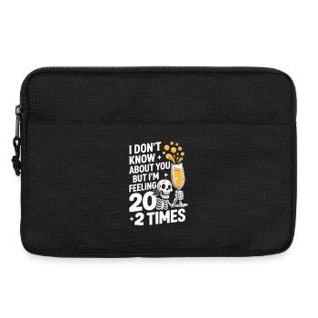 Skeleton Cheers 40th Birthday - Laptop bag 13" - black - Front
