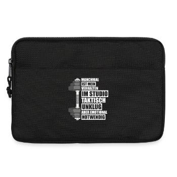 Behavior Bodybuilding Bodybuilder Gym Weight Lifting - Laptop bag 13" - black - Front