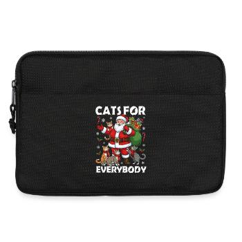 Cats For Everybody - Laptoptasche 13" - Schwarz - Vorne