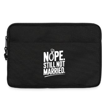 Nope Still Not Married - Laptop bag 13" - black - Front