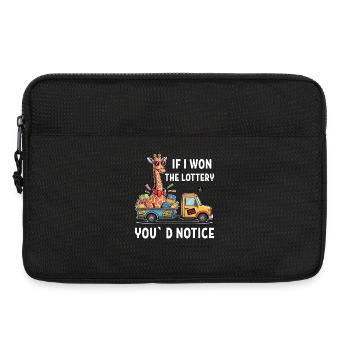 Funny If I Won The Lottery You’d Notice Yacht boat - Laptoptasche 13" - Schwarz - Vorne