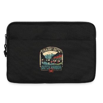 Alaska Königskrabben Straight Outta Dutch Harbor - Laptoptasche 13" - Schwarz - Vorne