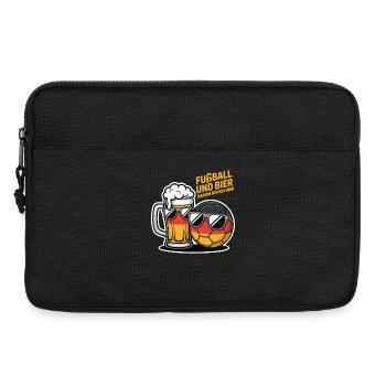 Football and Beer – Germany Fan Saying - Laptop bag 13" - black - Front
