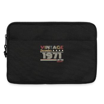 Geschenk vom Dezember 1971 - Laptoptasche 13" - Schwarz - Vorne