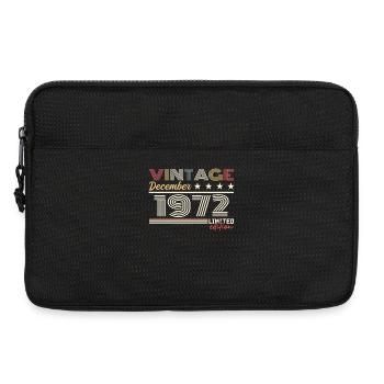 Geschenk Dezember 1972 - Laptoptasche 13" - Schwarz - Vorne