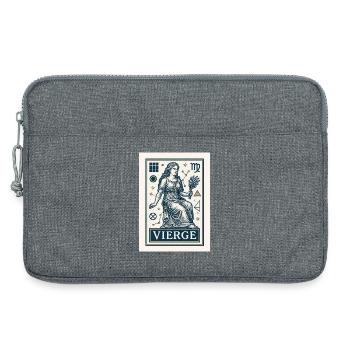 Virgo Star Sign - Astrology - Laptop bag 13" - heather grey - Front