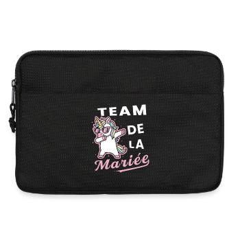 Team De La Mariée ,  Future Femme Mariée - Sacoche pour ordinateur portable 13 pouces - noir - Devant