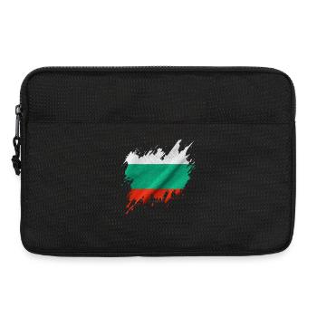 Drapeau bulgare, style déchiré - Sacoche pour ordinateur portable 13 pouces - noir - Devant