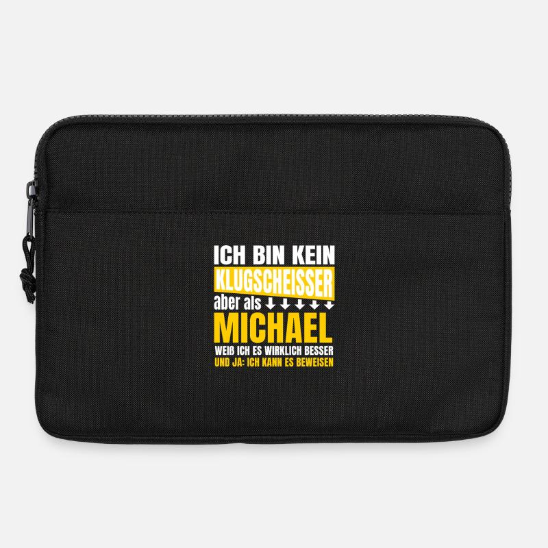 Ich bin kein Klugscheisser Michael - Laptoptasche 13" - Schwarz