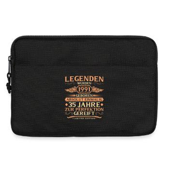 35. Geburtstag Absolut Einmalig - Jahrgang 1991 - Laptoptasche 13" - Schwarz - Vorne