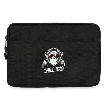 Chill Bro Monkey With Sunglasses - Laptop bag 13" - black - Front