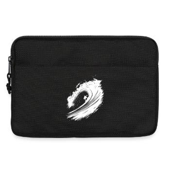 Surfing Design Surfer Illustration - Laptop bag 13" - black - Front