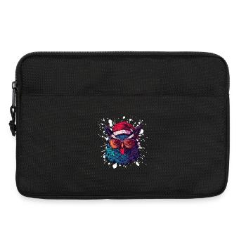 Eule Weihnachten Lustig - Laptoptasche 13" - Schwarz - Vorne