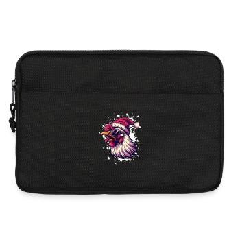 Coq Noël Drôle - Sacoche pour ordinateur portable 13 pouces - noir - Devant