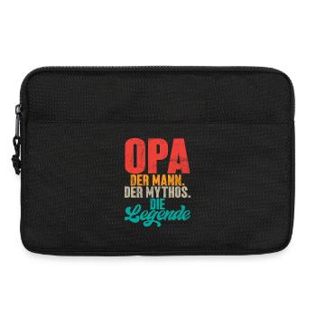 Opa Der Mann Der Mythos Die Legende Retro - Laptoptasche 13" - Schwarz - Vorne
